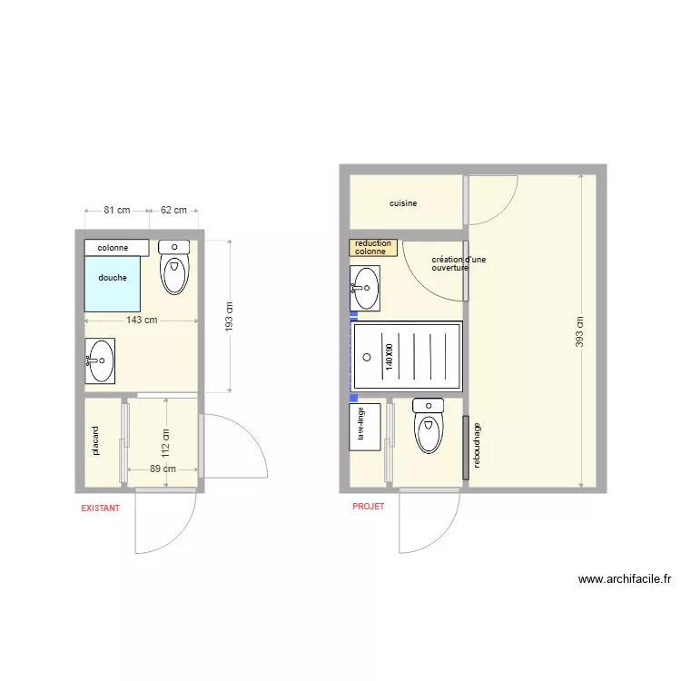 FLEURY BLUTEAU. Plan de 