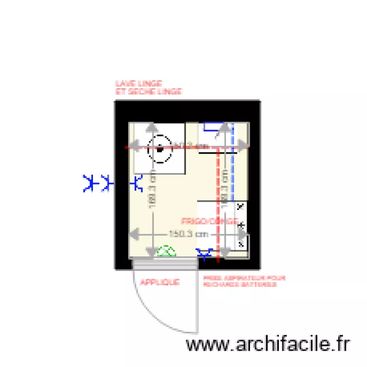 BUANDERIE LAURENT. Plan de 