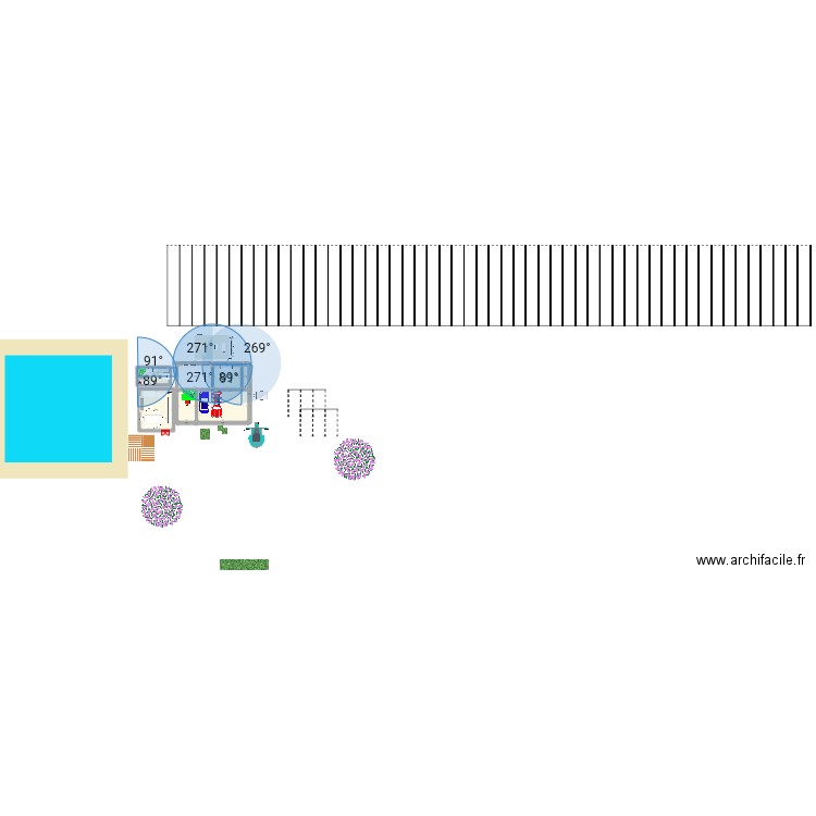 1aer. Plan de 11 pièces et 203 m2