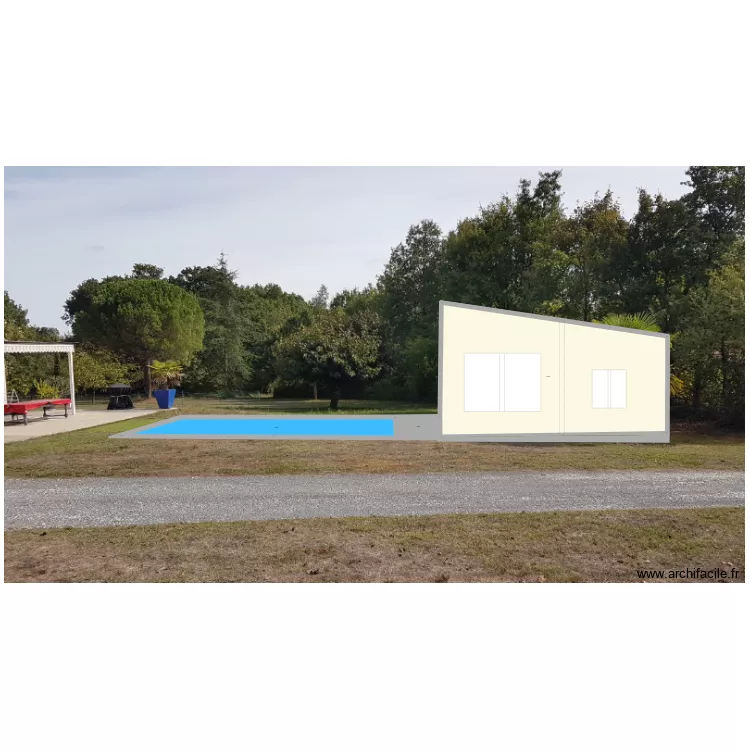 vue ouest avec photo. Plan de 