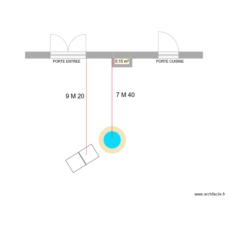 FOSSE SCEPTIQUE. Plan de 1 pièce et 0 m2