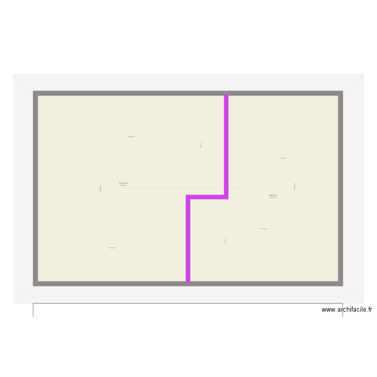 plan combles lot 360 et 366. Plan de 0 pièce et 0 m2