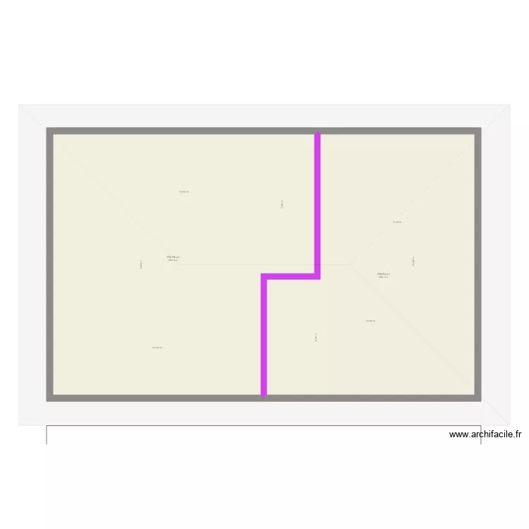 plan combles lot 360 et 366. Plan de 