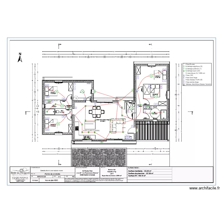 PEIREIRA TOM. Plan de 