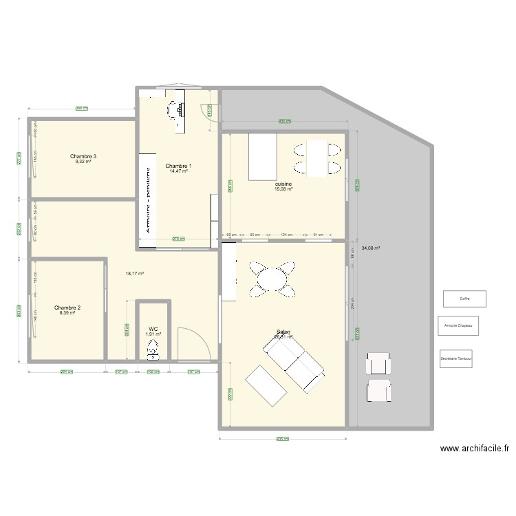 Appart_Maman. Plan de 0 pièce et 0 m2