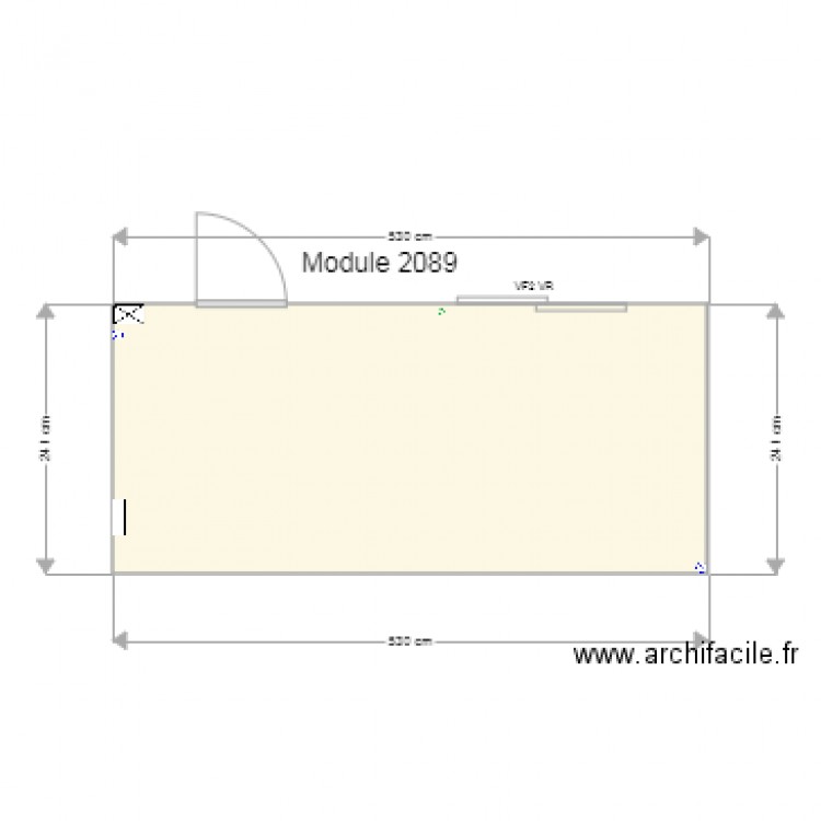 module 2089. Plan de 0 pièce et 0 m2