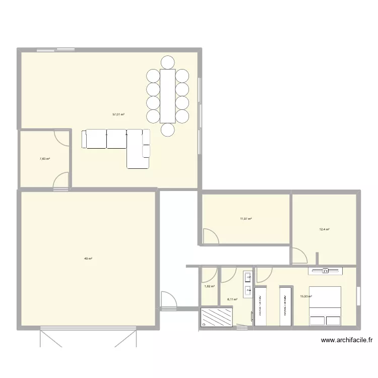 la maison du bonheure. Plan de 8 et 162 m² la maison du bonheure. Plan de 8 et 162 m²