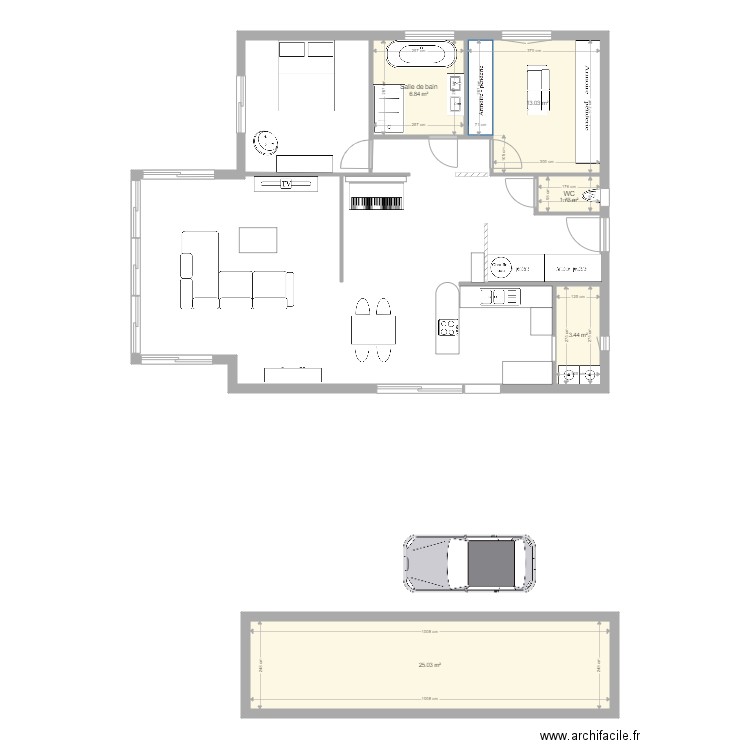 Plan maison 4 . Plan de 0 pièce et 0 m2