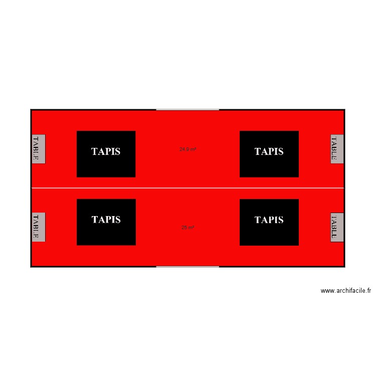 TENTE 10X5. Plan de 0 pièce et 0 m2