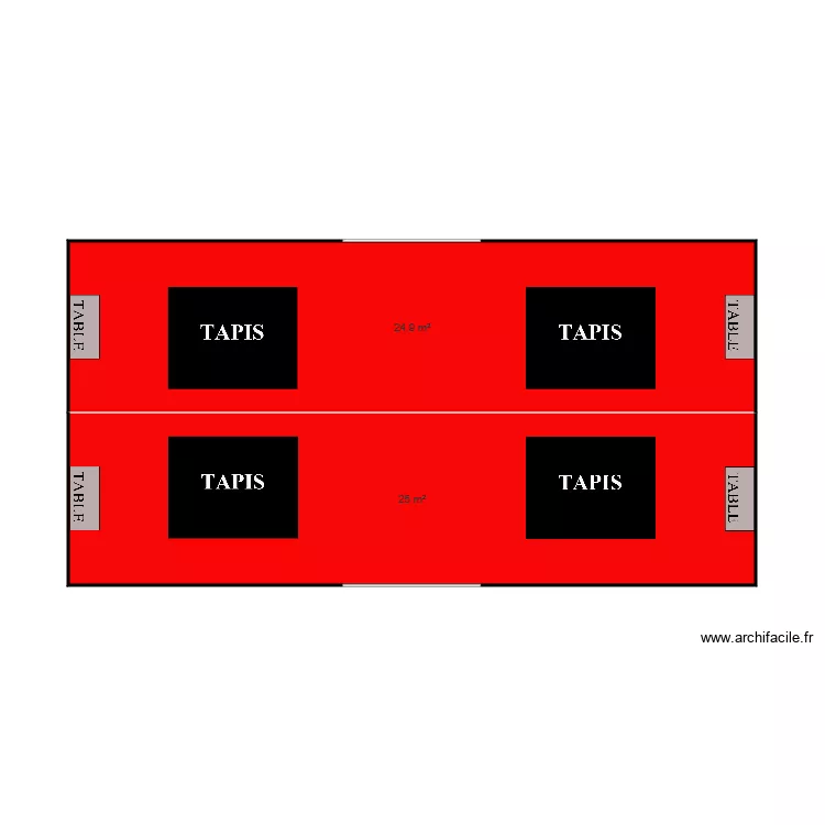 TENTE 10X5. Plan de TENTE 10X5. Plan de