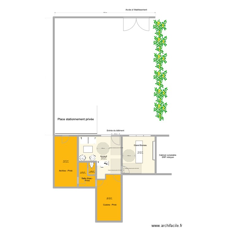 IMMOBILIER COMBAZ. Plan de 6 pièces et 71 m2