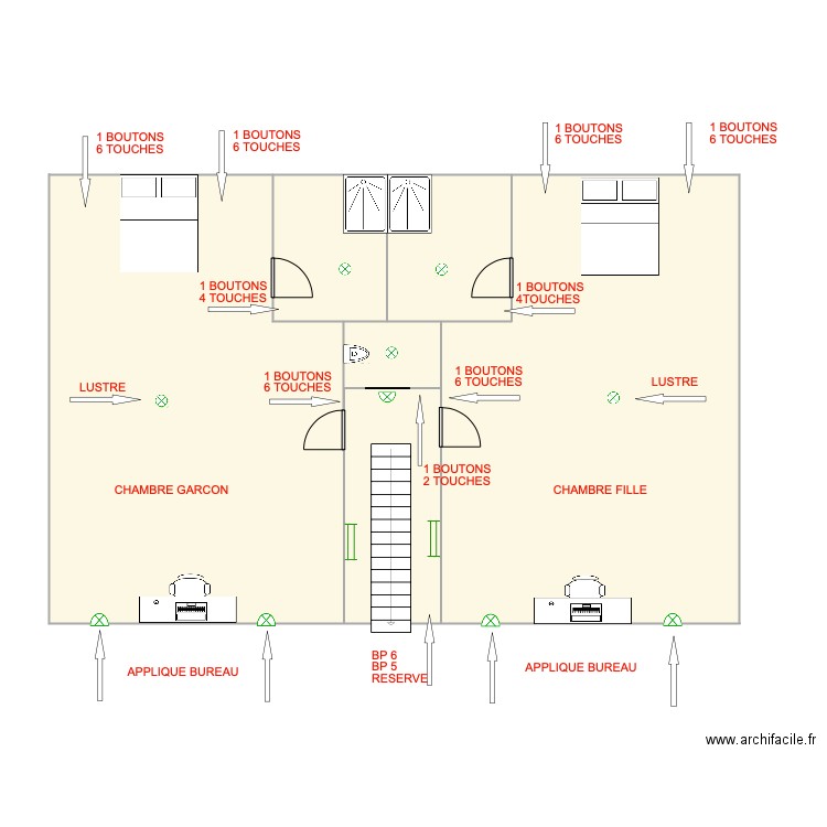  CH FILLE GARCON. Plan de 0 pièce et 0 m2