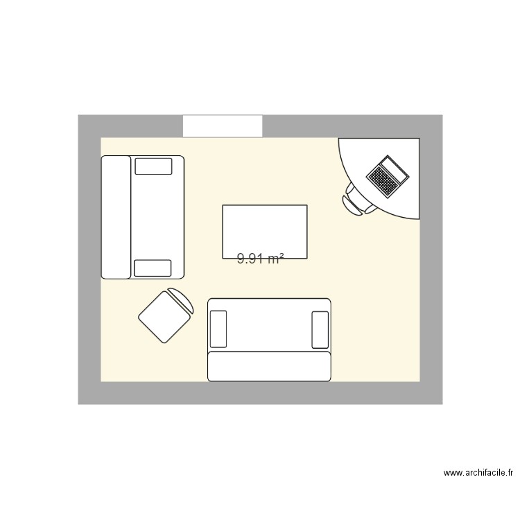 Salon appartement Chemin de Lanusse. Plan de 0 pièce et 0 m2