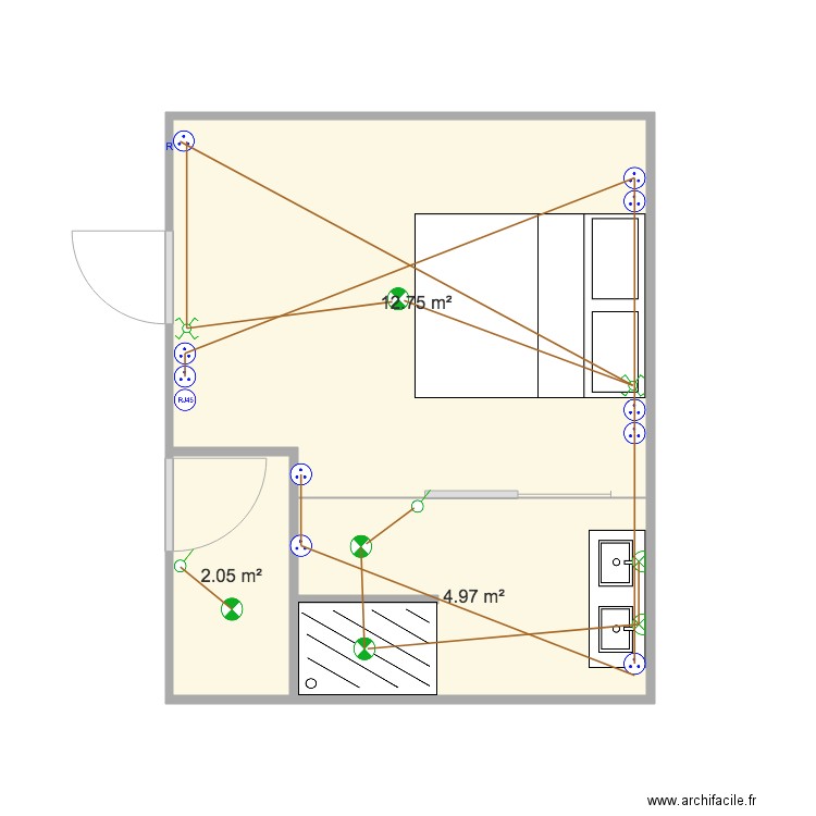 bébé dam. Plan de 0 pièce et 0 m2