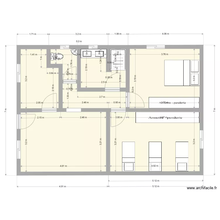 l&eacute;na. Plan de 