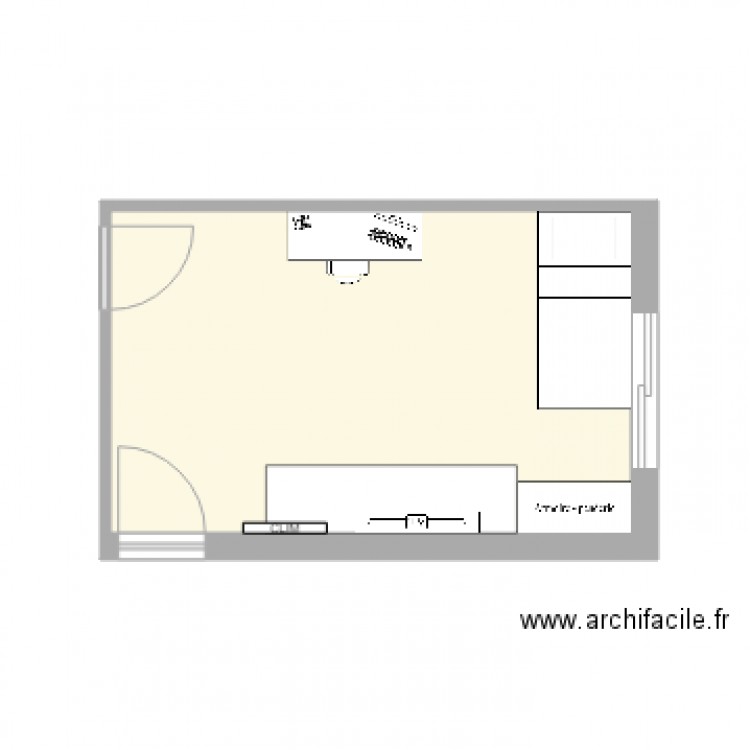 bureau. Plan de 0 pièce et 0 m2