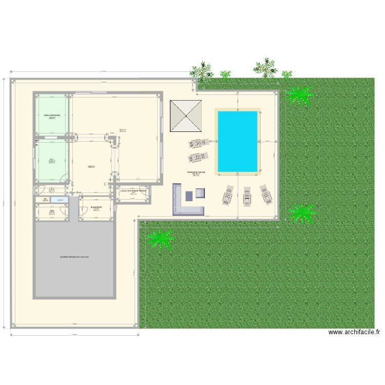PROJET KROUCHI. Plan de 0 pièce et 0 m2