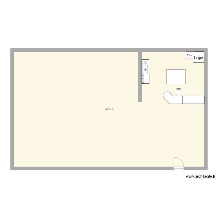 maison 2d. Plan de 1 pièce et 149 m2