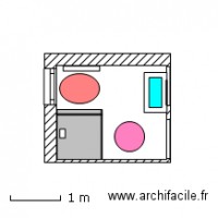 Plan salle de bain T3 11 Oct 2012 paroi en verre Kinespace Solo  en 100 et receveur en 100