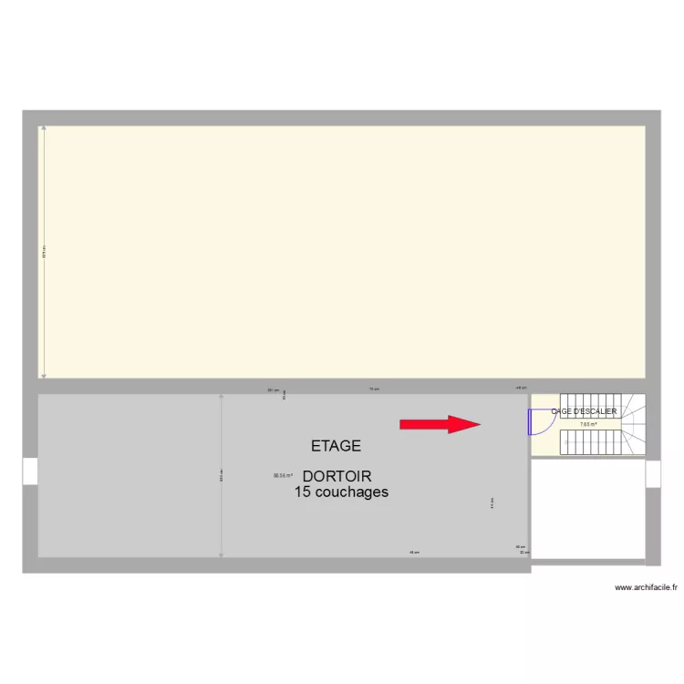 PLAN DORTOIR . Plan de 