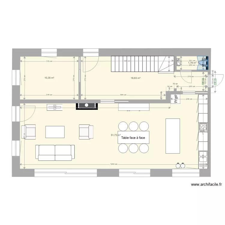 Vieille Ferme. Plan de 