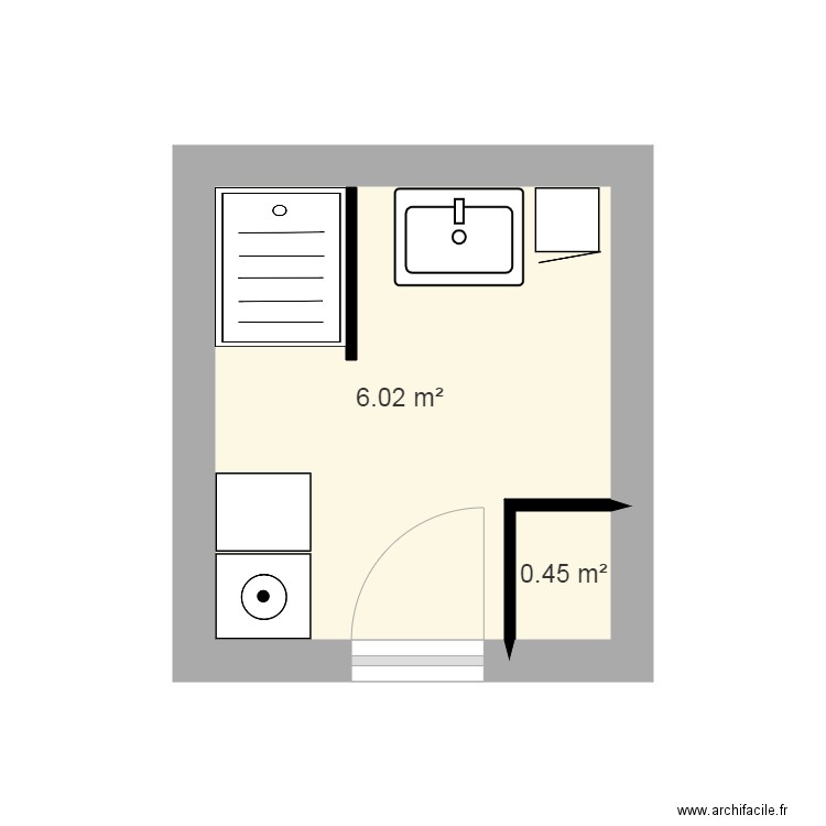 BRUGNEAUX JAECK PROJET SDB ETAGE. Plan de 0 pièce et 0 m2