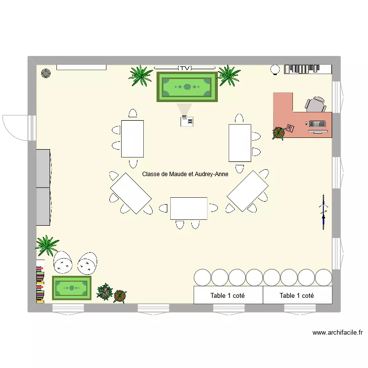 Plan Class E Plan – classe – Par Audrey-Annec ️ | ArchiFacile