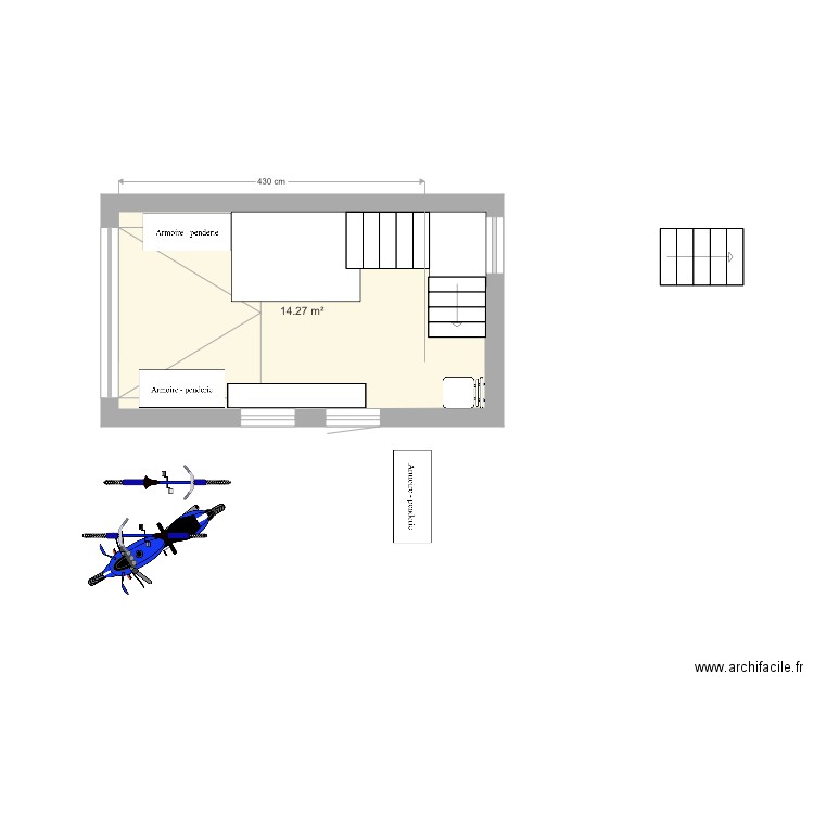 garagegetssanscloison. Plan de 0 pièce et 0 m2