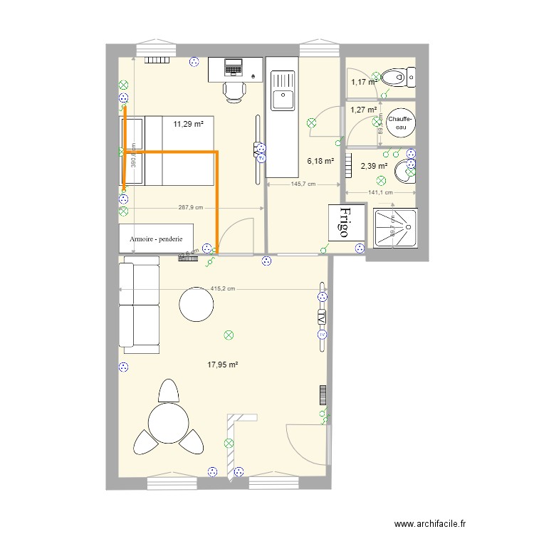 Immeuble Eudeline. Plan de 0 pièce et 0 m2