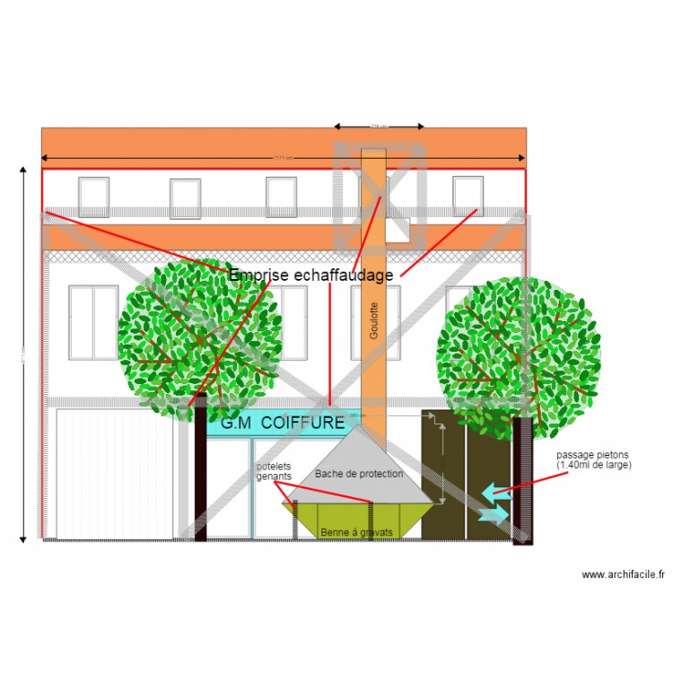 P ROCHE. Plan de 0 pièce et 0 m2