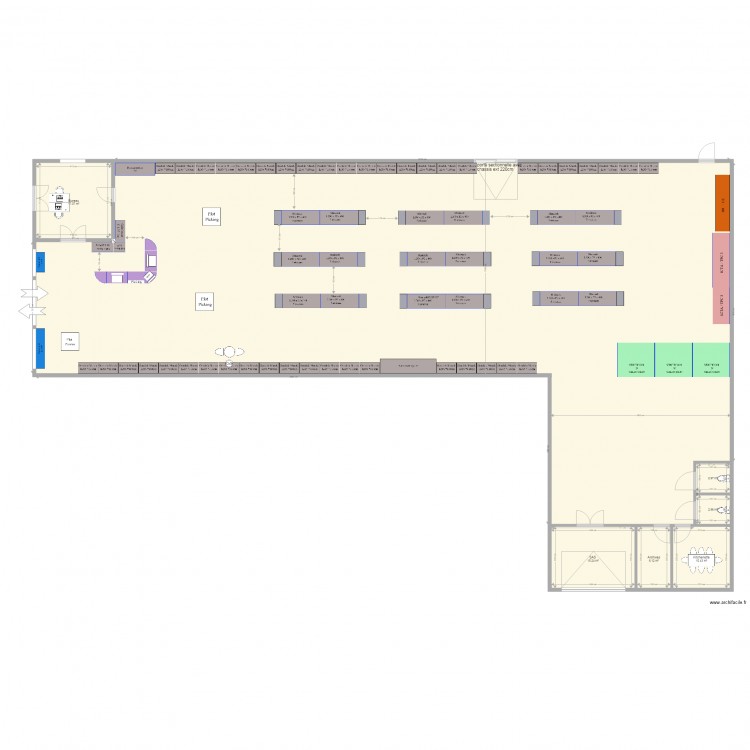 PLan futur 1T2 Montaudran option 4. Plan de 0 pièce et 0 m2