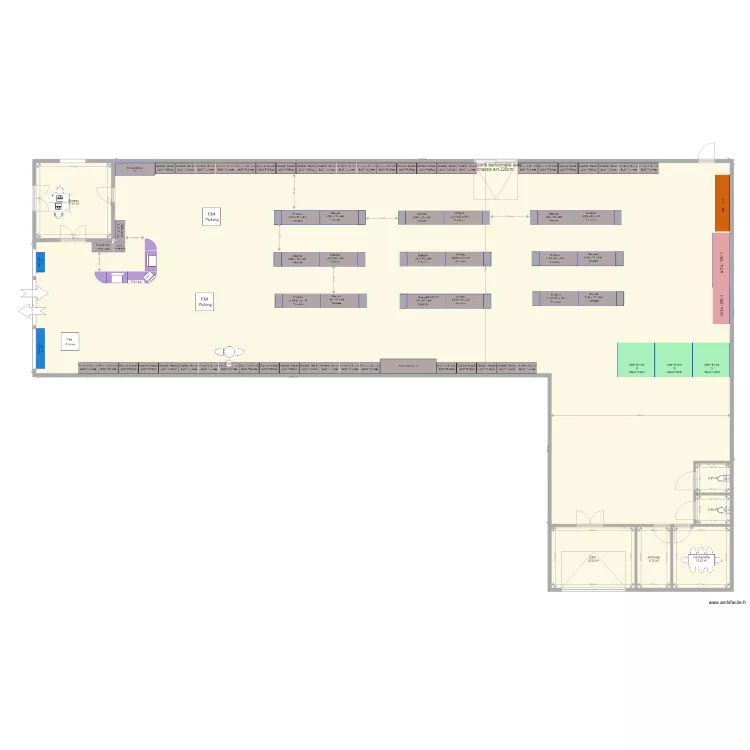 PLan futur 1T2 Montaudran option 4. Plan de 