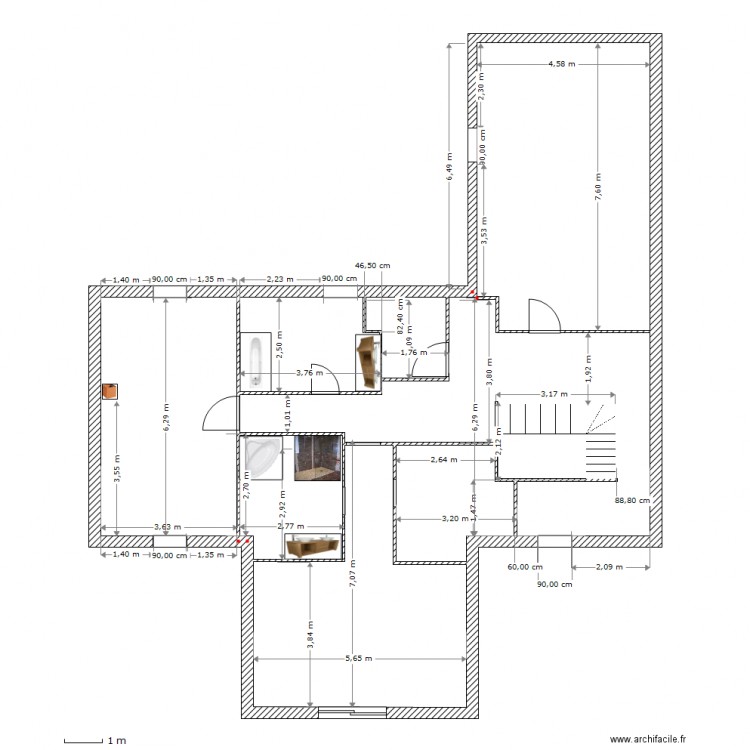 etage1. Plan de 0 pièce et 0 m2