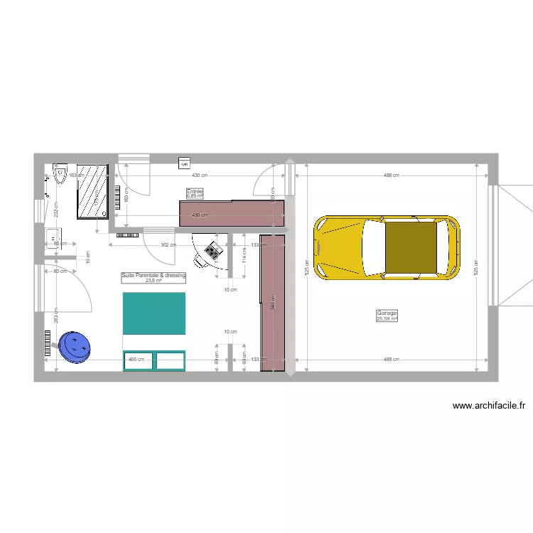 Suite Parentale Puysserampion. Plan de Suite Parentale Puysserampion. Plan de