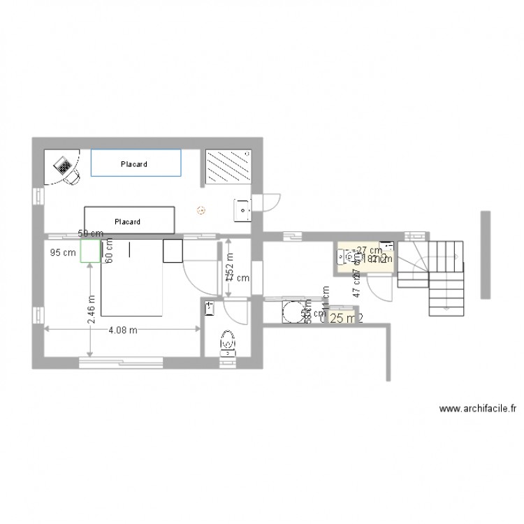Garage Suite Parentale  WC Dans chalmbre. Plan de 0 pièce et 0 m2