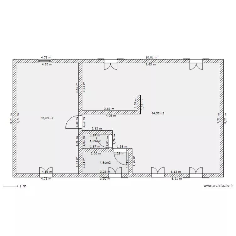 SALON. Plan de 