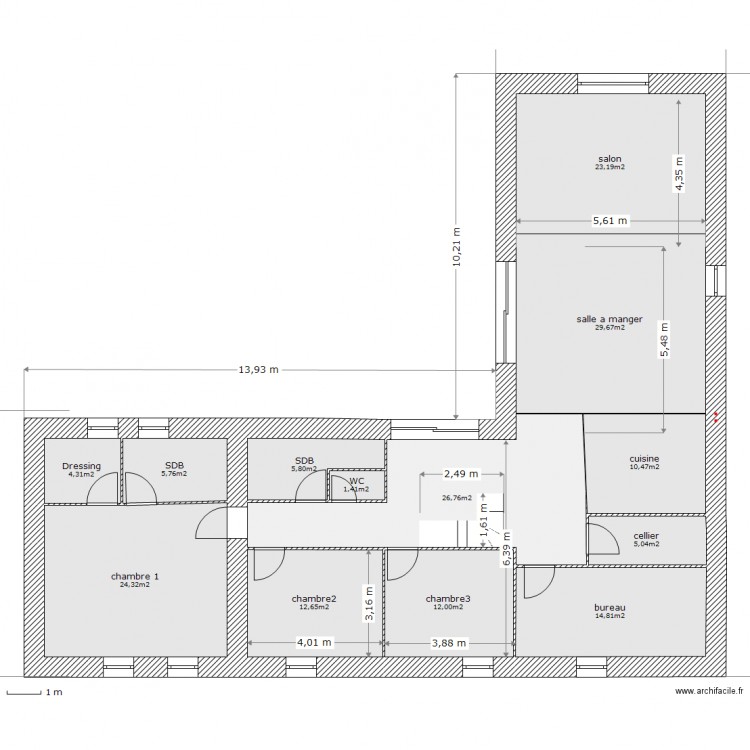 etage projet la goutelle2. Plan de 0 pièce et 0 m2