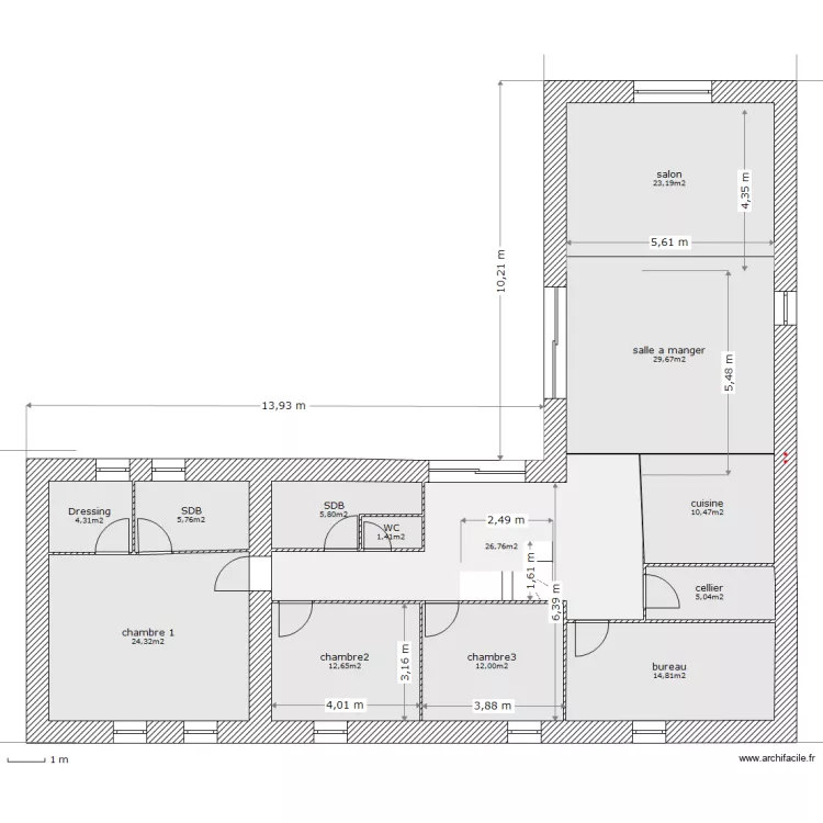 etage projet la goutelle2. Plan de 