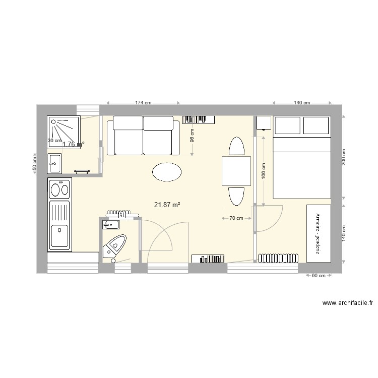 Félix Faure Colombes V3bis. Plan de 0 pièce et 0 m2