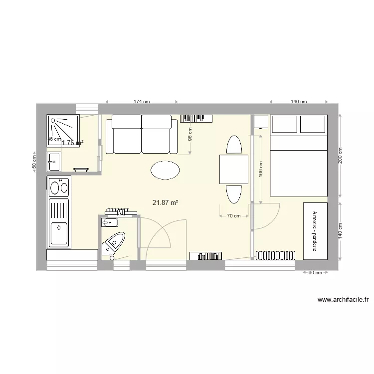 F&eacute;lix Faure Colombes V3bis. Plan de 
