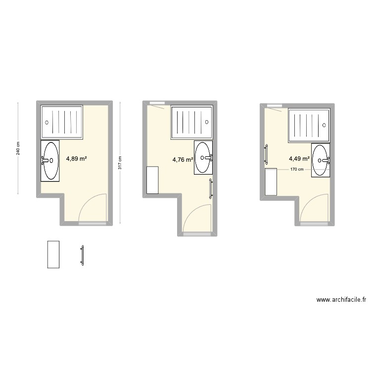 SDB. Plan de 0 pièce et 0 m2