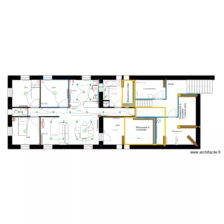 Ecole St Ther&egrave;se lot Charpente. Plan de 