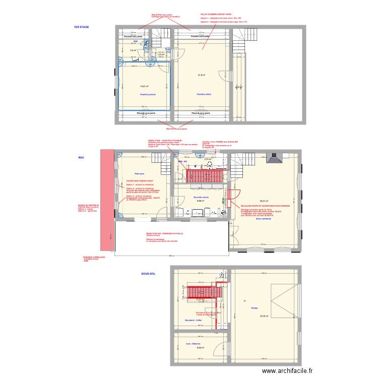 Chanoisy5. Plan de 19 pièces et 223 m2