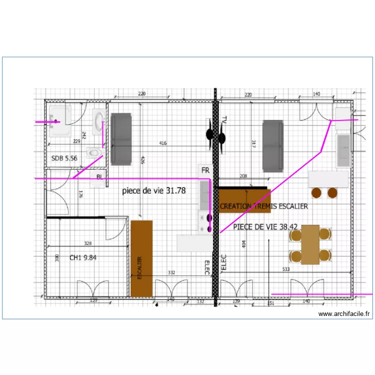 EVACUATION RC. Plan de 