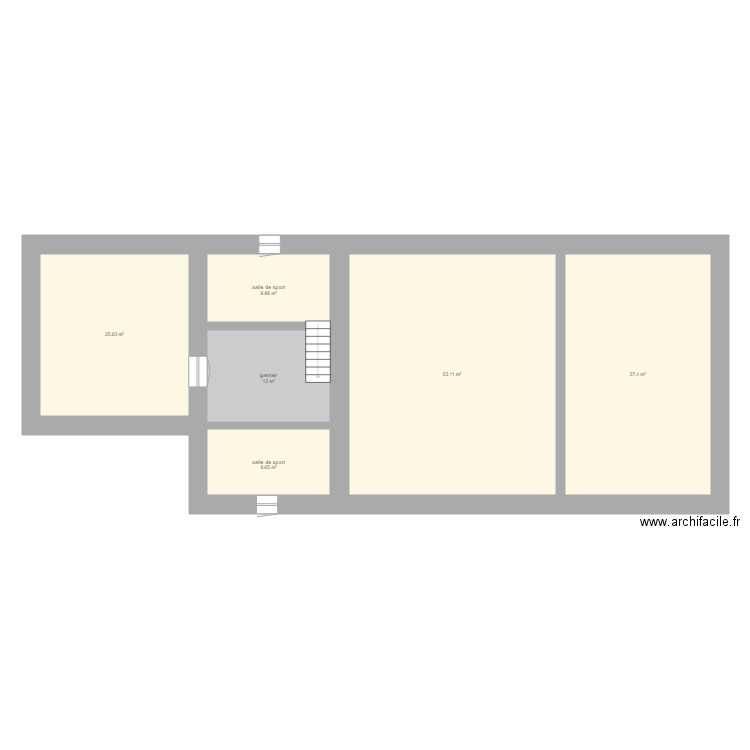 Maison SANTIN etage sport. Plan de 0 pièce et 0 m2