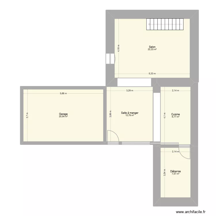 ESTELLE CHONAS PROJET. Plan de 5 et 72 m² ESTELLE CHONAS PROJET. Plan de 5 et 72 m²