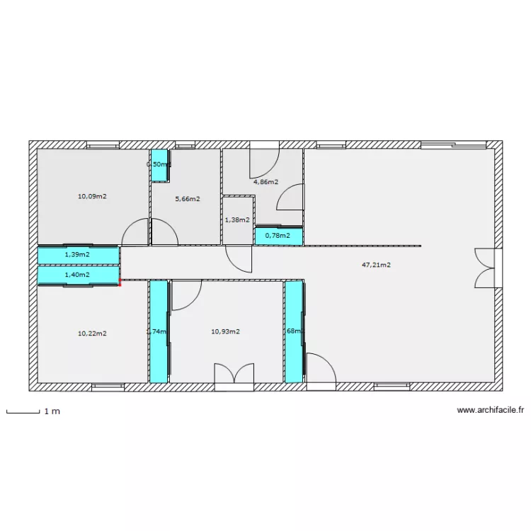 Maison 2. Plan de 