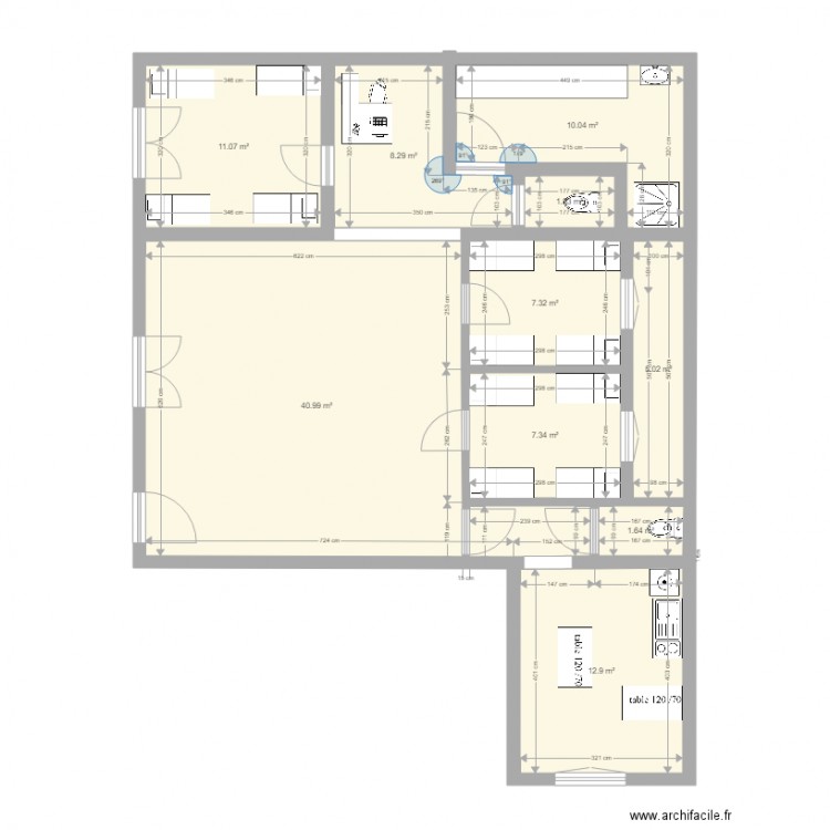 bureau begles4. Plan de 0 pièce et 0 m2