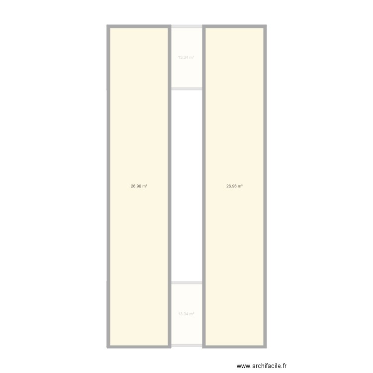 plan position contenanire x4 140m2. Plan de 0 pièce et 0 m2