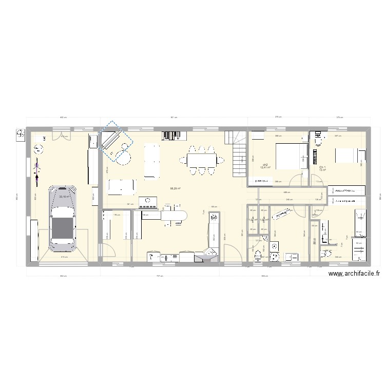 Maison V1 - 28 01 2023  . Plan de 6 pièces et 159 m2